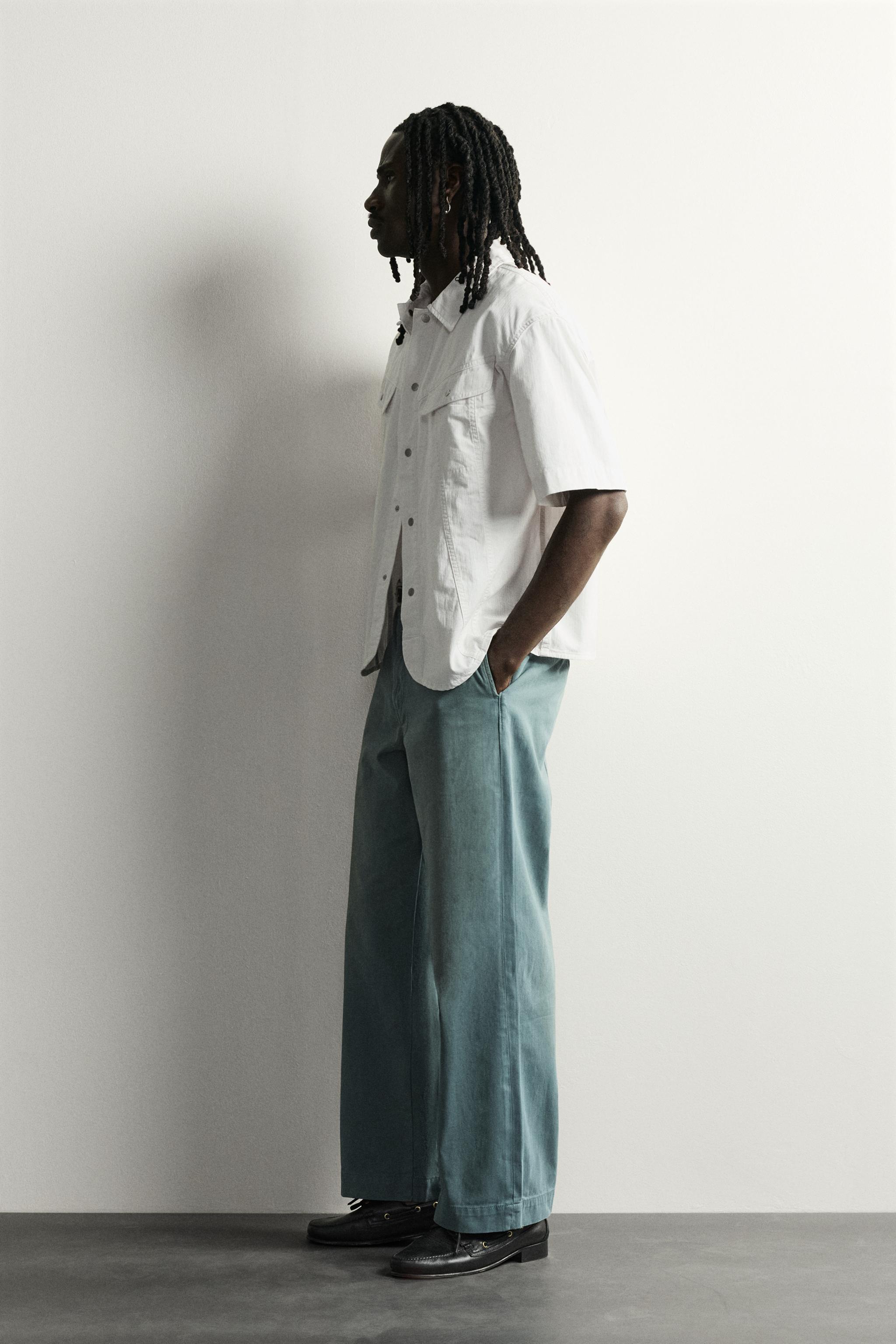 DENIM CHINO PANTS